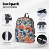 Mochila flor padrão bonito mochilas meninos meninas bookbag estudantes sacos de escola dos desenhos animados crianças mochila portátil bolsa de ombro