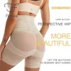 Waist Tummy Shaper Flarixa Waist Trainer Body Shape Short Hip Lift Abdominal Control Seamless Shape High Waist Rear Half Weight Loss Clothing 230406