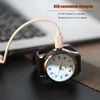 Wristwatches 2023 2 In1 USB Charging Lighter Watches Casual Quartz Wristwatch Men Flameless Cigarette Replaceable Heating Wire Clock