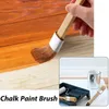 New 3Pack Chalk and Wax Paint Brushes Bristle Stencil Brushes for Wood Furniture Home Wall Decor