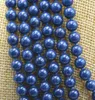 Correntes 6 linhas encantadoras de 6mm de lazuli de 6 mm de lazuli colar 18-25 "