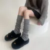 Frauen Socken Herbst Winter Dicke Warme Wolle Kaschmir Thermische Knie Hohe Mädchen Vintage Rüschen Oberschenkel Strumpf