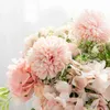 Décorations de Noël Fleurs artificielles Roses en soie Décorations de Noël pour la maison Garden Party Mariage Accessoires de mariée Liquidation DIY Fausse pivoine R231107