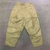 Kapital kountry moda calças masculinas qualidade exército verde carga calças femininas elástico cordão japonês streetwear t22080248a