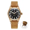 Wristwatches ADDIESDIVE 39mm Men Watches CuSn8 Bronze 200M Waterproof Bubble Mirror Pot Cover Glass BGW9 Super Luminous Automatic