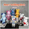 Blocos de cor Net Red Love Violent Bear Series Montar Bloco de Construção Modelo Tijolos com Iluminação Conjunto Anti Brinquedos para Crianças Presente Drop Dhvjl