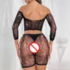 Lingerie Vrouwen Lichaamsondergoed Diamant Visnet Bodystockings Transparante Bodysuit Teddy Erotische Lingerie Pornokostuums