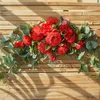クリスマスの装飾人工花輪の閾値花の牡丹ローズウェディングパーティーフラワーウォールアレンジメントホームプレイスルームとクリストマリースアーチR231107