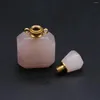 Подвесные ожерелья натуральные камни хрустальные подвески эфирное масло диффузор розовые кварцы для ювелирных изделий для ювелирных изделий подарки подарки для женщин -ожерелье