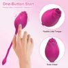 Produtos adultos Vibradores de rosas sem fio para mulheres com lambida de língua Dildo de controle remoto Spot Spot Love Egg Sex Toys for feminino adulto 230316