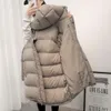 Light Luxury Extreme Cold White Goose Down Jac For Women, Medium Length, Thickened 2023 Winter New A, Same Style Puff Bread