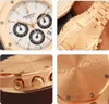 Ap Relojes de pulsera de lujo suizos Royal Ap Oak White Plate 18k Rose Gold Reloj mecánico automático para hombres 25960or.oo.1185or.02 OGNU