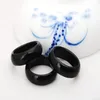 Fashion high quality Natural black Agate jade Crystal gemstone jewelry engagement wedding rings for women and men Love gi2415