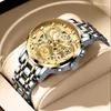ساعة Wristwatches رجال الأعمال رجال الأعمال الكوارتز حزام الصلب مضيئة العلامة التجارية الفاخرة مقاوم للماء wristwatch