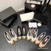 Scarpe ballerine firmate parigine Scarpe da donna di lusso trapuntate in vera pelle slip on ballerina con punta tonda scarpe eleganti da donna di marca