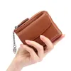 Wallets Women Genuine Leather Lady Mini Zipper Coin Purse Female Small Change Holder Wallet With Key Ring