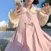 Camicette da donna Coalfell {Spot}-Lolita giapponese Intimo Colletto per bambola Orecchie di legno Camicia a maniche lunghe Top invernale