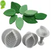 Nya 3st/set Cake Rose Leaf Kolvkolv Fondant Decorating Sugar Craft Mold Cutter Cake Decorating Pastry Cookie Tools