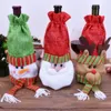 Juldekorationer Snowman Elk Old Wine Bottle Set Bag Champagne Set