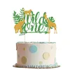 Cake Tools Forest Animal Topper Jungle Safari Lion Elephant Giraffe Monkey Decoration Wild One First Birthday Party Decor