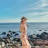 Beretten Hepburn -stijl Straw Hat Woman French Lady Bowknot Sun Vrouw Summer Beach Holiday Party Cap Sombrero Fedora