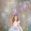 Andere Event Party Supplies 20Pcslot 10inch Crystal Bubble Balloons Bunte transparente Latex Geburtstagsdeko Hochzeit Sommer Helium Globals 230406