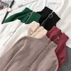 Women's Sweaters Sexy Turtleneck Sweater Women 2022 Autumn Winter Clothes Sueter jer Zip Christmas Sweaters Pink Fashion Pullovers LadiesL231107