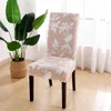 Pokrywa krzesła Piękna okładka drukowania motyla Spandex Slipcover Wyjmowany antydirty El Kitchen Seat Home Office