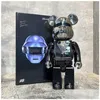 Juegos novedosos Juegos novedosos 5 Estilo Bearbricks 400% Figuras Modelo Bear Brickes y Cyberpunk Daft Punk Joint Bright Face Violence Coll Dhykt