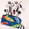 Cosmetic Bags Surfboards Portable Makeup Case For Travel Camping Outside Activity Toiletry Jewelry Bag