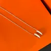 Fashion Necklace Choker 18k Gold Plated Silver Pendant Copper Women Designer Necklaces Brand Letter Chains Crystal Pearl Wedding Jewelry Love Gifts