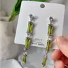 Mix Stijlen 925 Zilveren Pin Drop Earring Ronde Parel CZ Zirkoon Dangle Oorbellen Voor Vrouwen Meisjes Verjaardagscadeaus