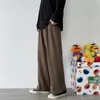 Men's Pants Men's casual wide leg suit pants loose straight Trousers Spring/Summer solid color oversized bottom vintage men's clothing 230407