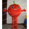 Halloween Costumes De Mascotte De Tomate Rouge De Haute Qualité Thème De Dessin Animé Personnage Carnaval Unisexe Adultes Taille Tenue De Fête De Noël Costume Pour Hommes Femmes
