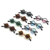 Sunglasses SO EI Ins Popular Fashion Small Polygon Square Sunglasses Women Clear Ocean Lens Shades UV400 Men Trending Rivets Sun Glasses P230406