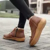 Buty Women Arch Wspieranie kostki Buty Casual Cross Strappy Zima Zima Krótkie skórzane buty Vintage punk płaskie buty Lady 2020 Nowe AA230406