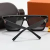 Quadratische Sonnenbrillen für Frauen Klassische Seitenbuchstaben Designer-Sonnenbrillen Mode Herrenbrillen Schwarz-Weiß-Rahmenbrille