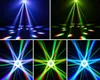 Ruchowe światła głowicy RGBW 4 IN1 LED Pszczoły Laser obrotowy efekt wiązki Klub Ruchowa głowica DJ Disco Event Light Q231107