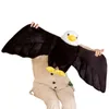 40x90cm Смешное симуляция Bard Eagles Птицы плюшевые фаршированные игрушки американский орл животный мягкий мультфильм кукла Домашний декор подарки на день рождения подарки