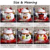 Decoratieve objecten Figurines 4,5 inch Japanse keramische Lucky Cat Maneki Neko Home Decoratie Geschenk Commercieel geschenk Lucky Cat Money Box Feng Shui Handicraft 230407