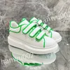 2023 NIEUWE TOP LADY FLASTE CASUAL SCHOENEN Dames Travel Leer veter sneaker Cowhide Fashion Woman White Shoe Men Gym Sneakers