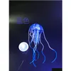 Novidade Itens Simation Água-viva Fluorescente Flutuante Suave / Boutique de Artesanato Drop Delivery 202 Dhiyt