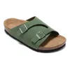 Designer Birken Slippers Boston Cogs Sandaler Birks Arizona Mayari Shearling Mules Cork Flat Fashion Summer Leather Suede Slide Favorite Beach Shoes