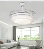 Invisible Fan Lamp With Electric Bird Nest Ceiling Chandelier Living Room Modern Minimalist Remote Control Home