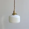 Pendellampor vintage led lampa loft dekor vit keramik hängande ljusarmaturer matsal hem belysning antik droplight armatur