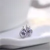 Stud Earrings RONGQING Tears Shaped Zircon For Women High Quality Jewelry Gift Sisters