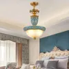 Chandeliers European Retro Simple Chandelier Villa Vintage Dining Room Penant Lamp Bedroom Hallway Entrance Hall Porch Hanging Light