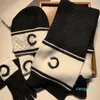 2 color Fashionable Wool Gloves Hat Scarf Set Street Hats Men Women Fashion Designer Shawl Scarfs Gloves Fit Winter