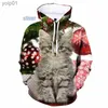 Moletons masculinos Moletons 3D Papai Noel Impressão Hoodies Feliz Natal Árvore Xmas Boneco de Neve Pulôveres Gráficos Moda Crianças Presentes Moletom Feminino MoletonsL231107