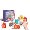 Autres jouets DIY Soft Colle Animal Matching House Fun Assembly Éducation précoce des enfants Cognitive Science Illumination Finger Set Doll 231107